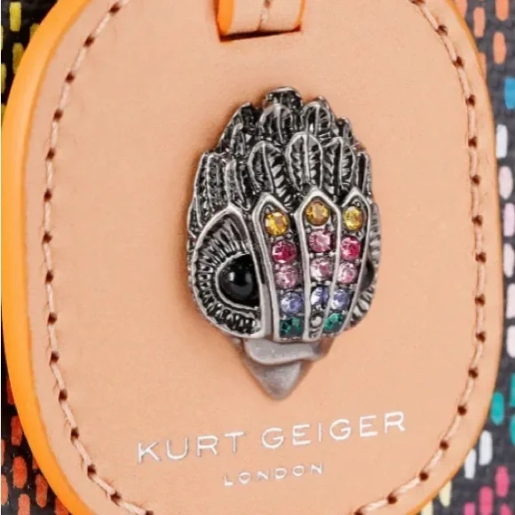 Kurt Geiger Multi Colored Camden Shopper Tote with Pouch & Dust Bag - Picture 5 of 7